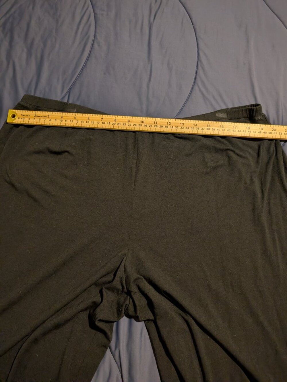 Eileen Fisher Woman Black Wide Leg Elastic Waist Pull On Pants 2X Plus Size - Picture 4 of 5